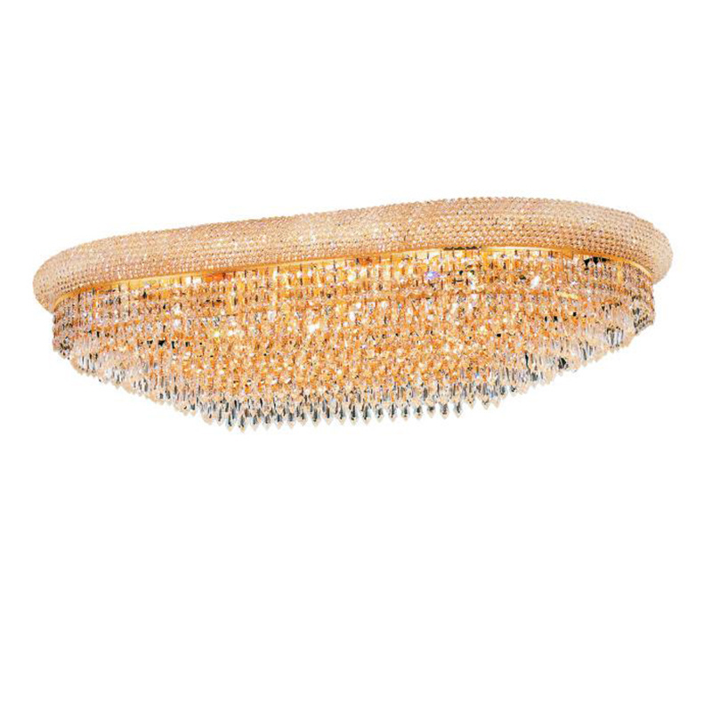 Fancy Designer High-power Lustre Indoor led Control Crystal Ceiling Lights Chadndelier for Ballroom Hall Lighting Living Room