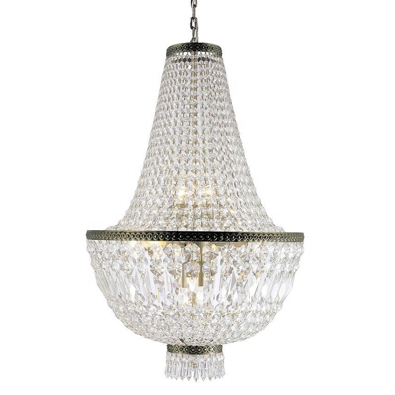 Factory Wholesale Customized Lamp Church Crystal Chandelier Luxury Lighting Indoor Large Pendent Light for Hotel Villa Mall