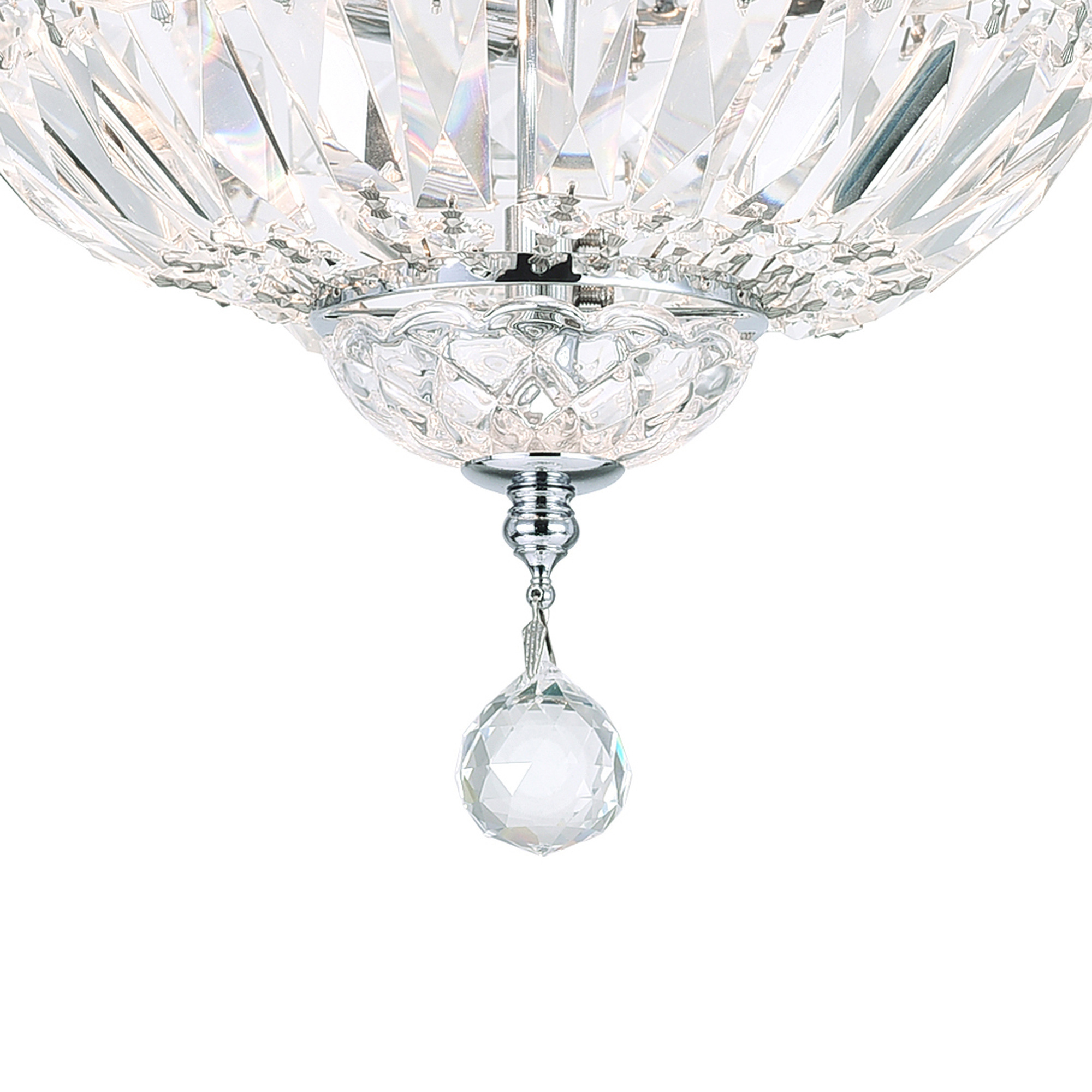 Modern Round Clear Crystal Flush Mount Ceiling Light for bedroom LT-51200