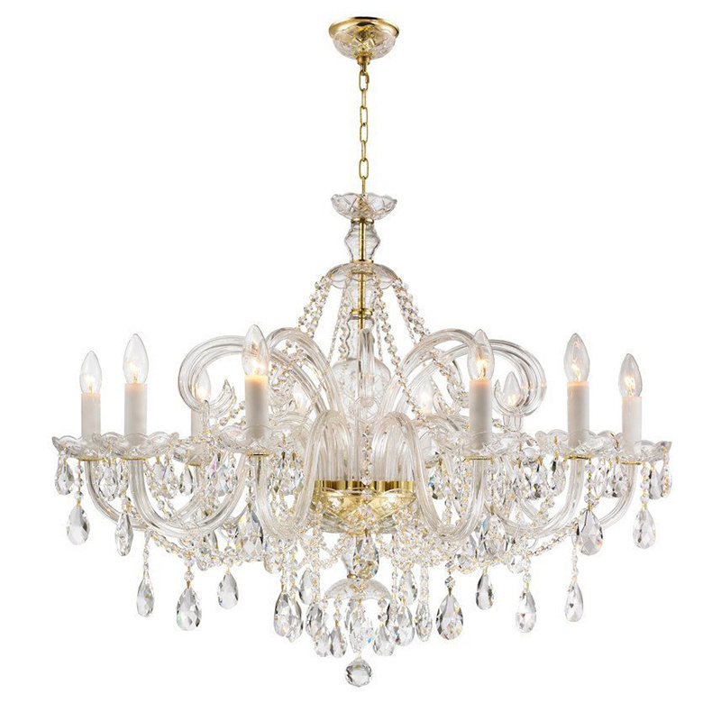 Home hall crystal candle chandeliers Crystal chandelier lighting Bohemian style  hanging pendant light