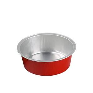 Small Round Aluminum Foil Cupcake Cups Flan Dish/Pudding Container