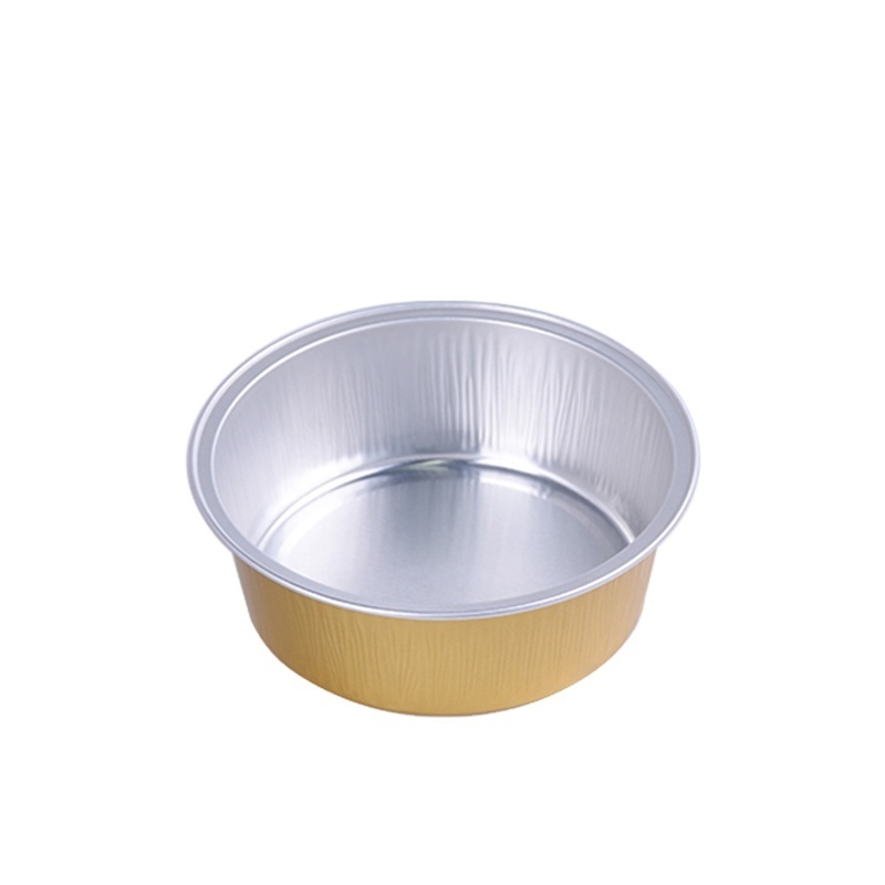 Small Round Aluminum Foil Cupcake Cups Flan Dish/Pudding Container