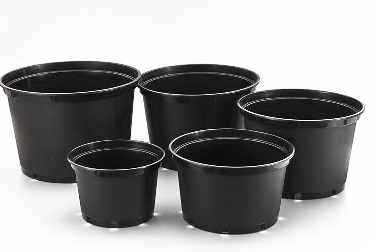 2024 Hot Sale Agricultural Garden PP Black 3 Gallon 5 Gallon Round Shape Plastic Customized Garden Nursery Pot