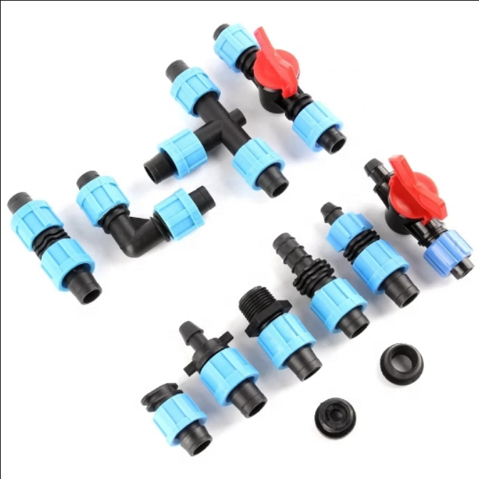 16MM Plastic Pipe Fitting Agriculture Garden Irrigation Accessories Hose Folding Water Control Stop Plug End Plug Fitting