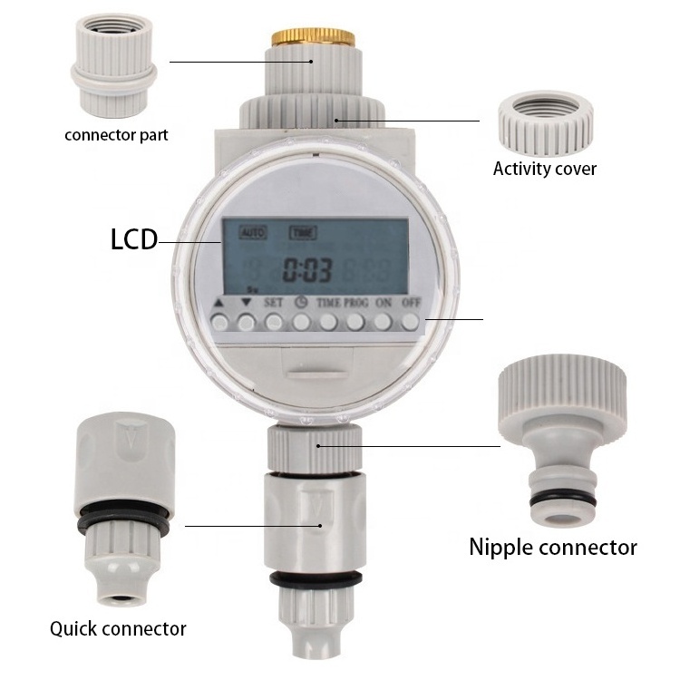 Automatic home garden water timer solar controller for garden irrigation systems