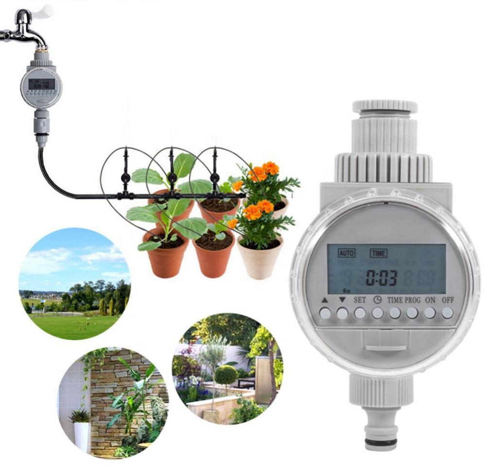 Automatic home garden water timer solar controller for garden irrigation systems