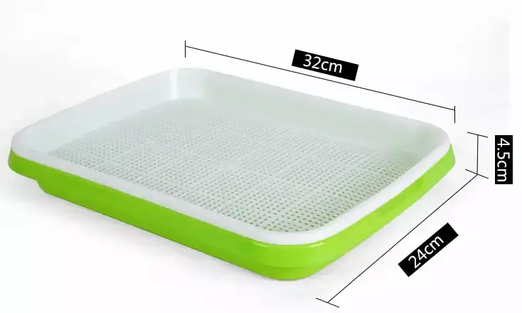 Seedling Tray Microgreen Planter Plastic Nursery Sprout With High Quality Pp For Home Garden Vegetable Seeding tray