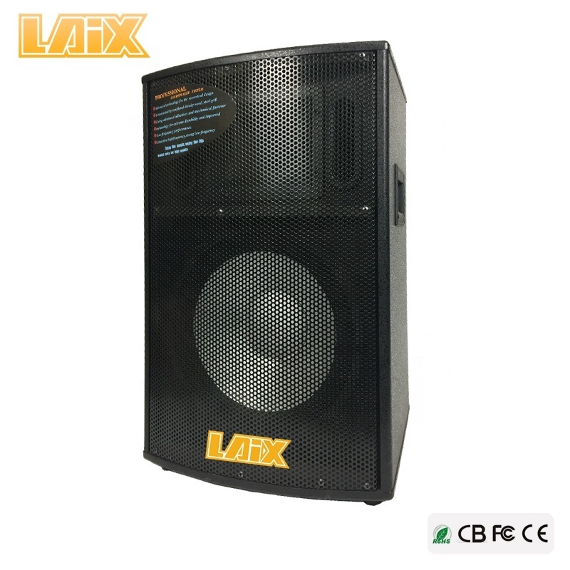 Laix SS-14 Professional Active Stage Speaker with Disco Light BT PA System Karaoke 6 8 10 12 15 inches Bass Party Speakers