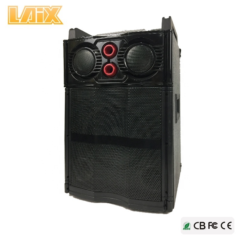 Laix SS-11 Professional Active Stage Speaker with Disco Light BT PA System Karaoke 10 inches Bass Party Multimedia Speakers