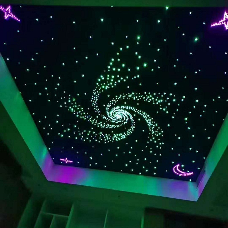 Luxurious popular twinkle star ceiling pmma end glow Fiber Optic Light Kit for Star Sky Ceiling