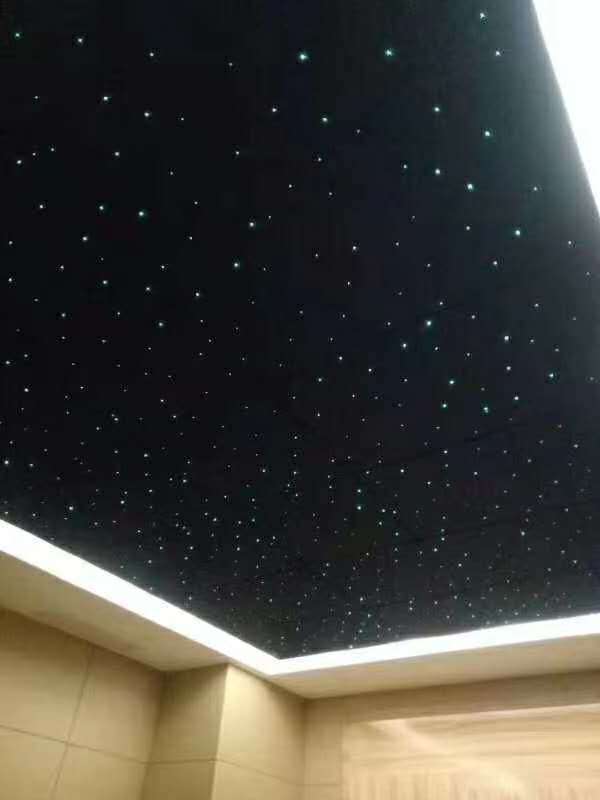 600mm*600mm star ceiling panel fiber optic light for sauna, cinema , KTV