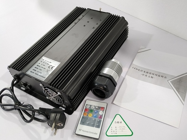 100W-LED AC220V Multi colors changing with remote control 100W LED fiber optic light source engine