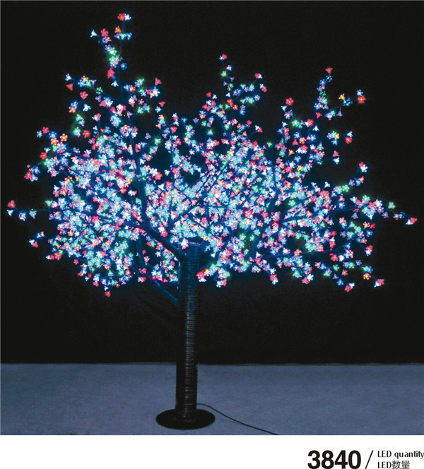 Landscape led maple tree, 3m Artificial red maple tree led outdoor solar tree lights