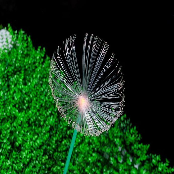 outdoor ground fiber optic flower inserted garden decorative light