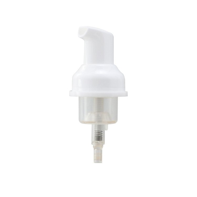 Factory wholesale 43mm white foam pump dispenser with transparent cover 42mm hand soap foam pump sprayer