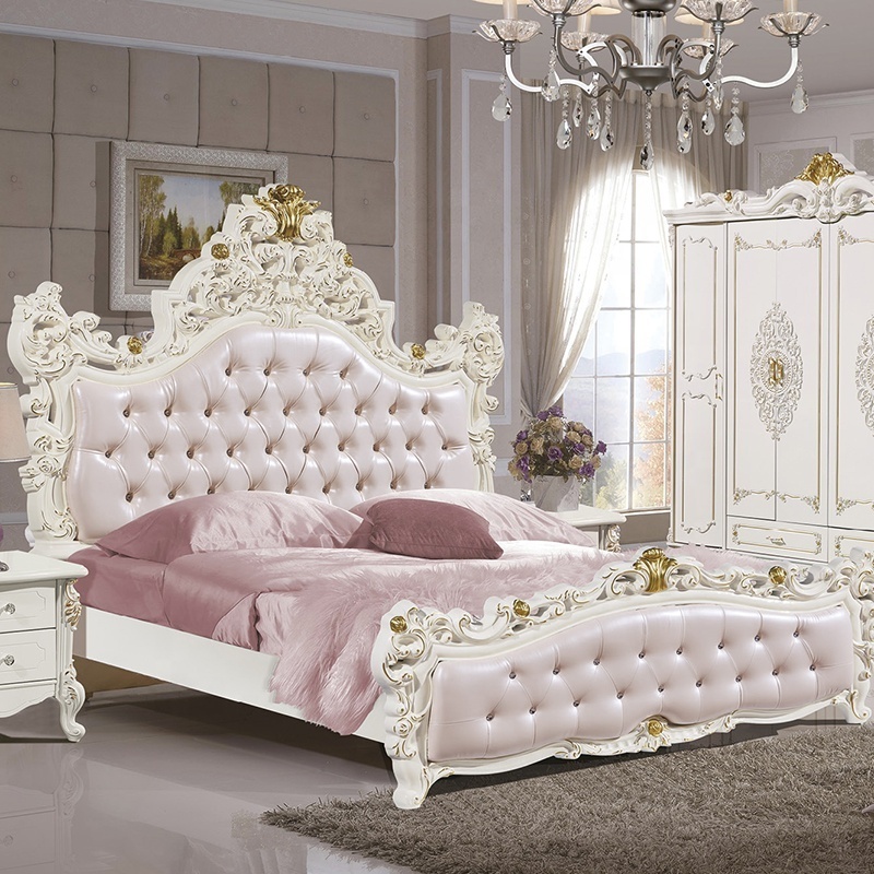 Hotel Bed Room Production European style Bedroom Furniture sets modern Stylish Customized Wood Packing Color Design Weight Mater