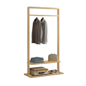 Rustic Design Wooden Clothes Stand & Shoe Racks Household Coat Rack