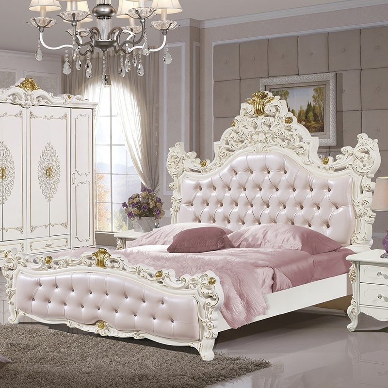 Hotel Bed Room Production European style Bedroom Furniture sets modern Stylish Customized Wood Packing Color Design Weight Mater