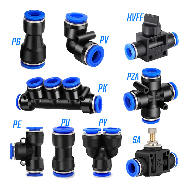 Laize Fitting Pneumatic Air Connectors Push to Connect Union Straight for Air Hose/Pipe/Tube Connection China Manufacturer