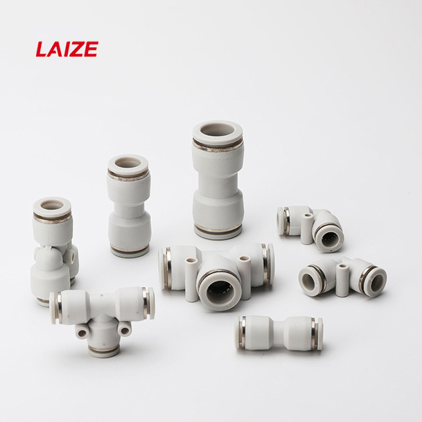 Pneumatic Air Fitting Upgrade Reinforced Body Zinc Sleeve NBR Double Side Seal BSP NPT Threads Metric & Inch Tube Connectors