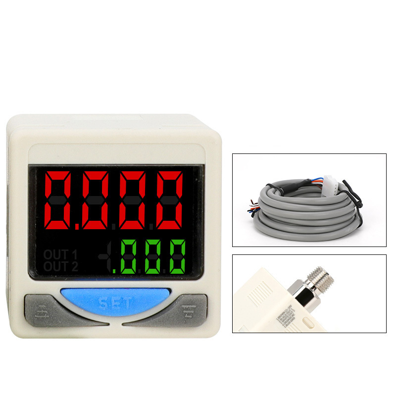 Digital Display Pressure Switch SMC Type High Precision Gas Pressure Sensor Switch Digital Vacuum Negative Pressure Switch