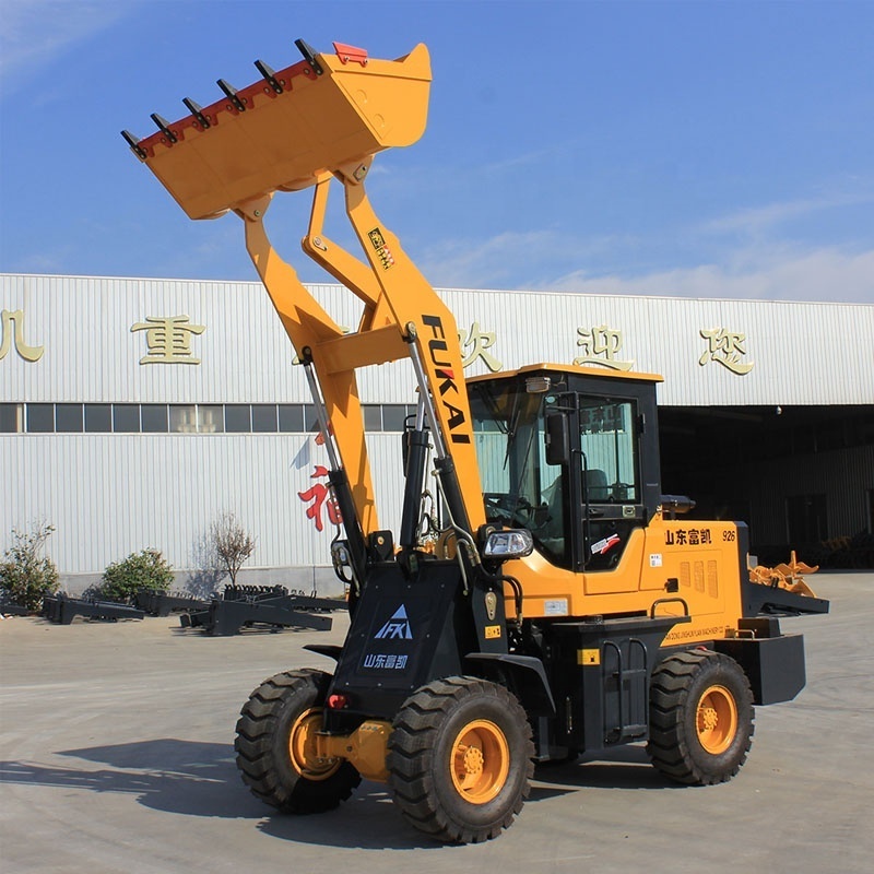 Articulated mini tractors with front end loader FUKAI ZL-926 with snow blower