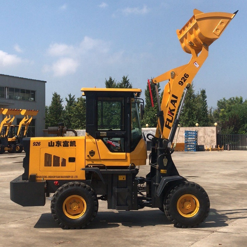 Articulated mini tractors with front end loader FUKAI ZL-926 with snow blower