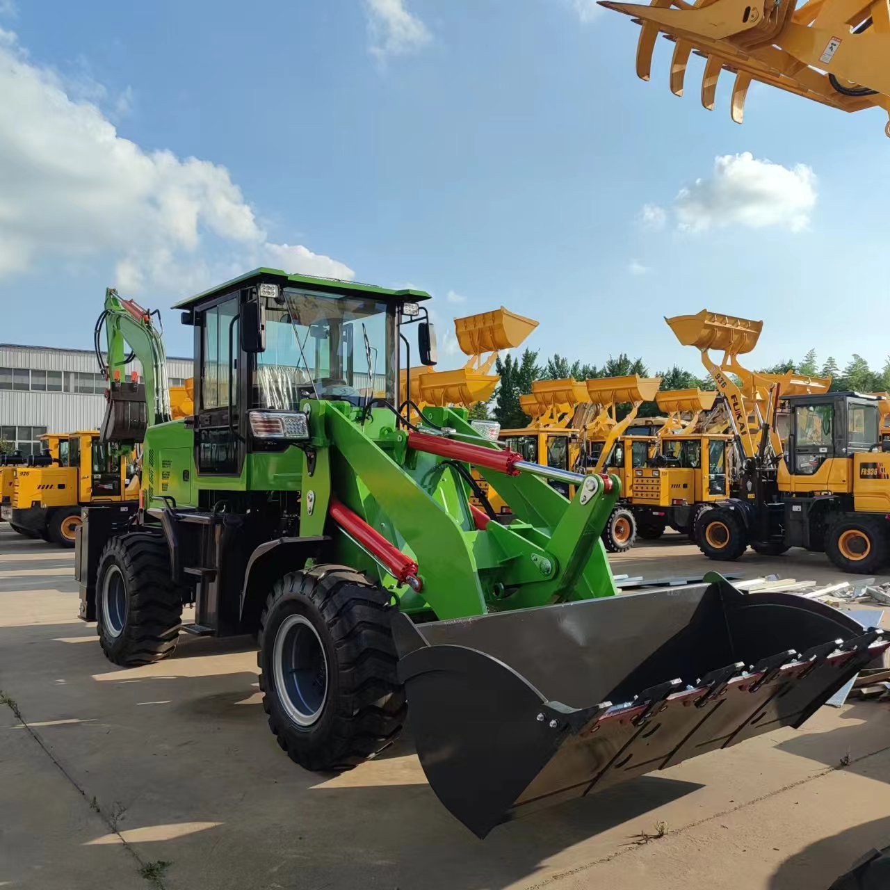 Four Wheel Drive Mini Backhoe Loader Good Price Chinese YUCHAI Engine Backhoe for Sale