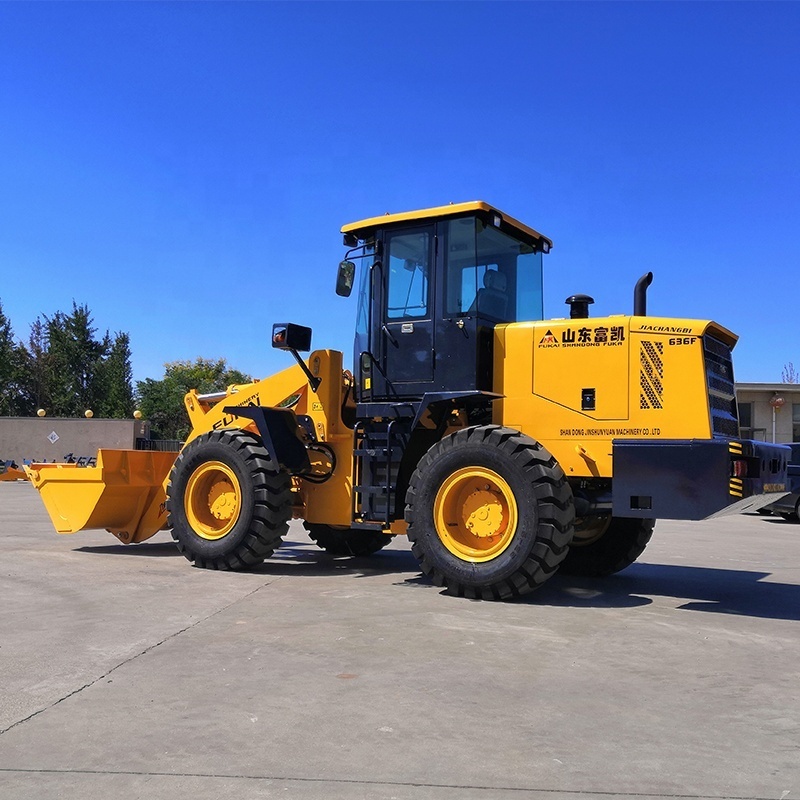 Chinese agricultural brands FUKAI tractor wheel loader for sale with 4 in 1 bucket