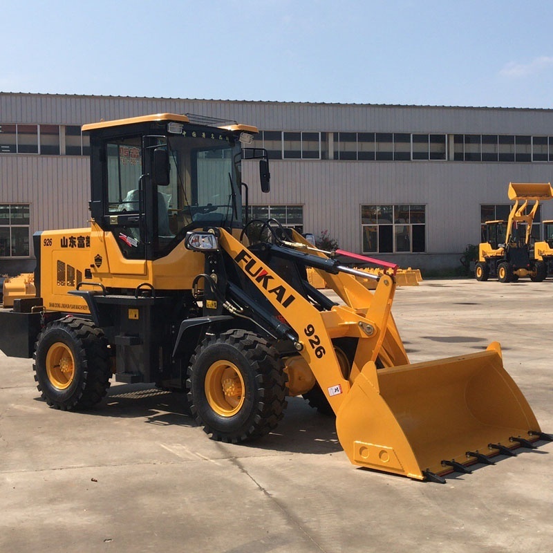 Articulated mini tractors with front end loader FUKAI ZL-926 with snow blower