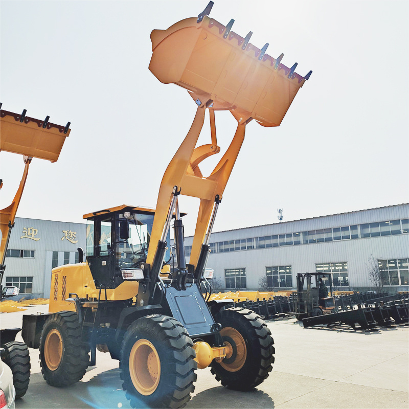 construction wheel loader 3000kg Earth moving Equipment big power wheel loader with lawn mover