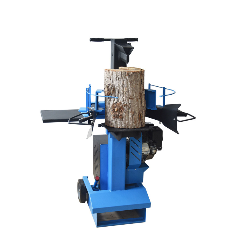 CE gasoline Petrol log splitter 8T 10T firewood wood processor, vertical log splitter, used gas log splitter