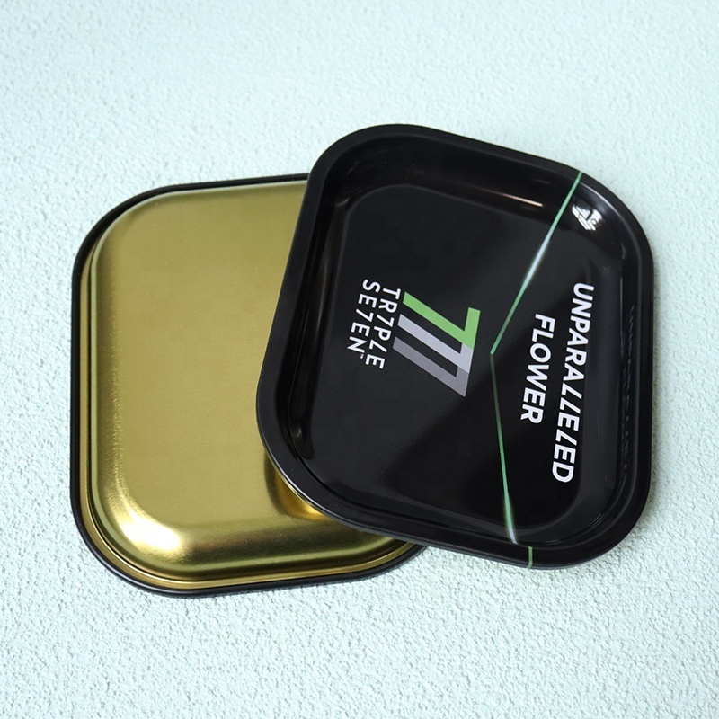 18*14 CM Rolling Tray with Magnetic Lid Raw Smoking Accessories Electric Herb Grinder 7*5.5 inch Rolling Tray  Wholesale