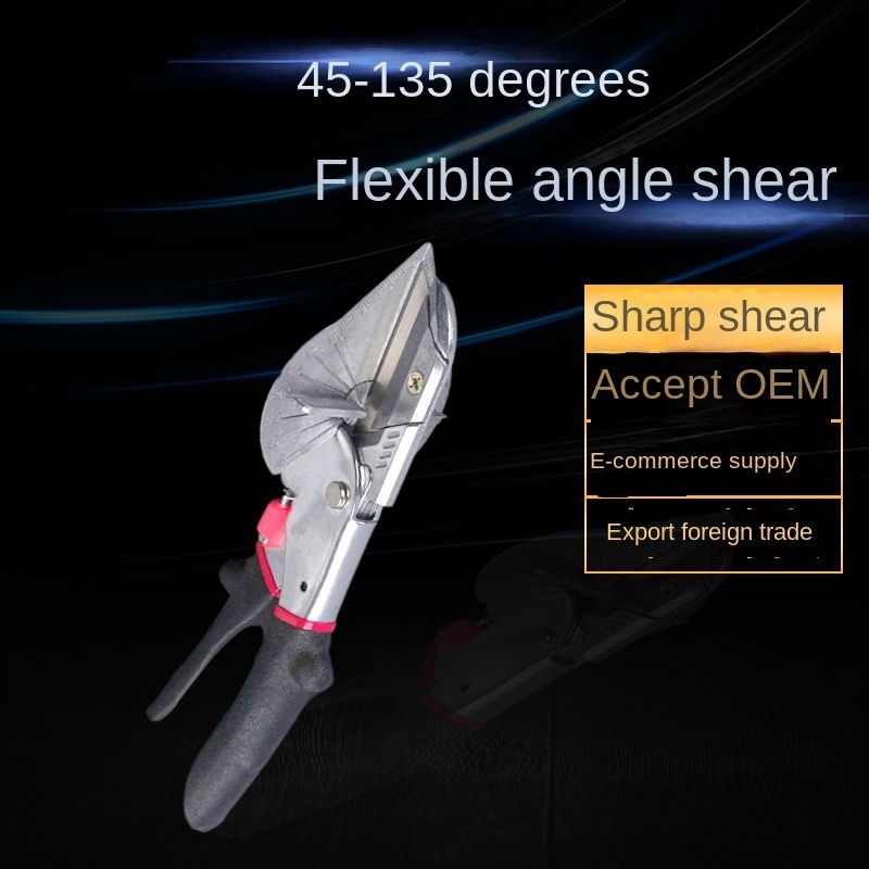 Multi-angle Bevel Scissors Angle Shear 45-135 Degree Mitre Siding Wire Duct Cutter Garden Tool