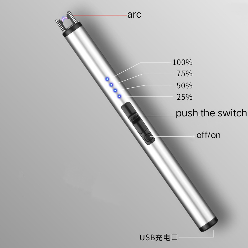 Chinese Bbq Custom Plasma Kitchen New Rechargeable Candle Stick Long Lighter