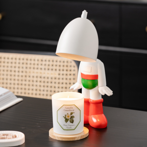 Fireless Aromatherapy Decorative Gift Table Lamp Cartoon Robot Aromatherapy Wax Melting Candle Warmer Lamp