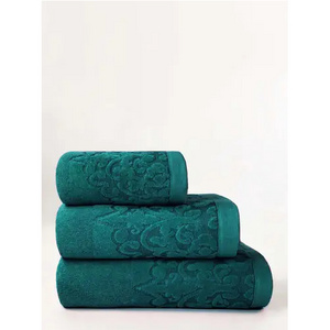 Custom Wholesale Hand Face Bath Towel Set Luxury Hotel 100% Organic Green Pakistani Cotton Super Soft Bathing Towels