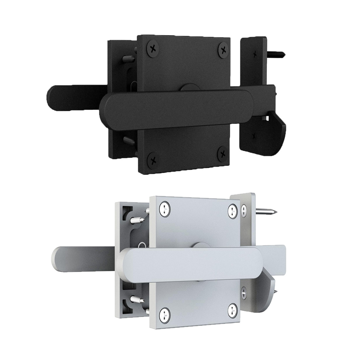 Two Sided Heavy Duty Gate Latch For Outdoor Fence