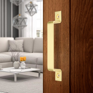 Brushed gold door handle modern front door golden handles