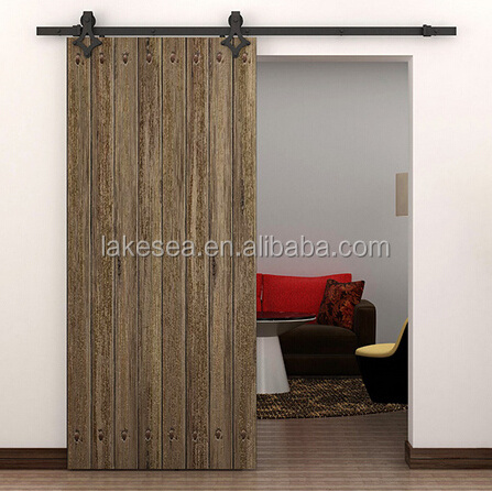 Contemporary design wooden door slider hardware