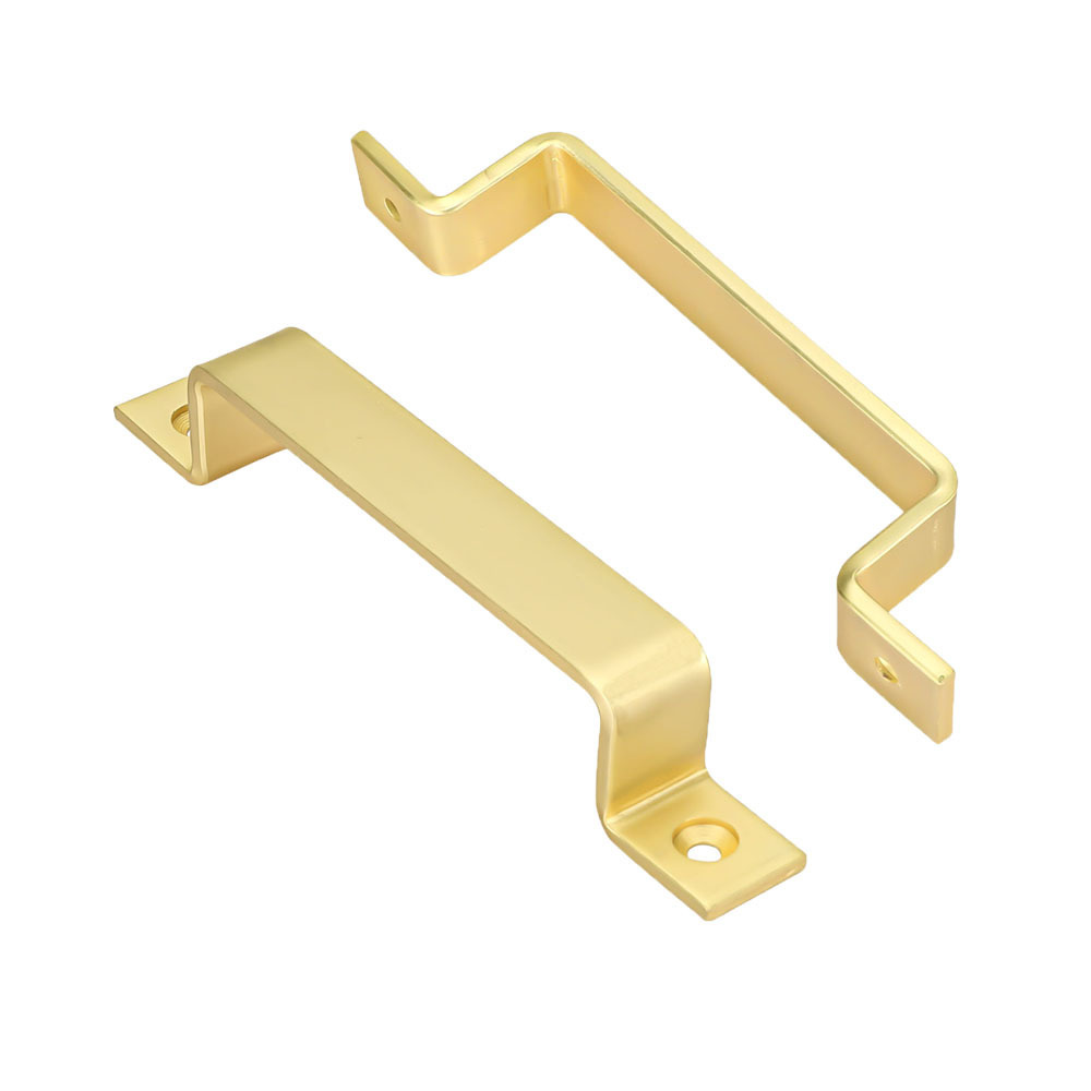 Brushed gold door handle modern front door golden handles