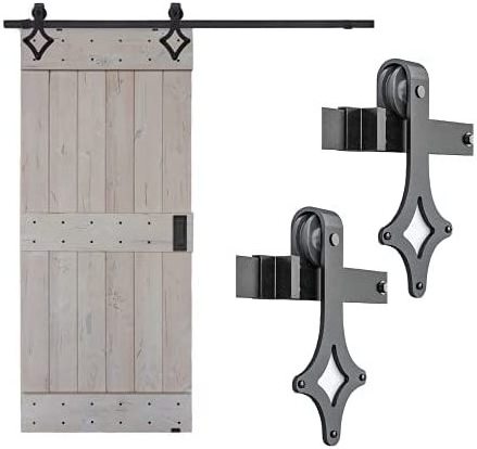 Contemporary design wooden door slider hardware