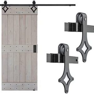 Contemporary design wooden door slider hardware