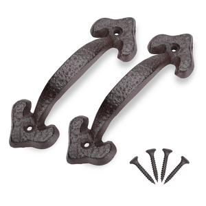 Antique Cast Iron Industrial Sliding Door Pull Handles for Vintage Wooden Barn Doors