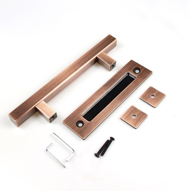 bronze double side pull handle for wood door