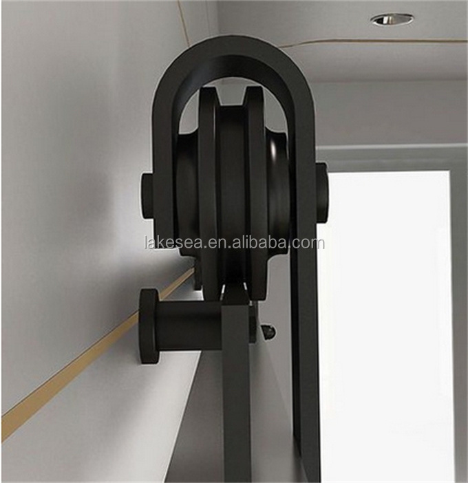 Small sliding door hardware for interior wooden door