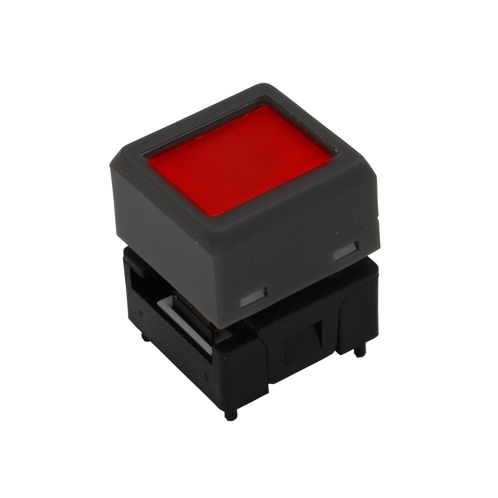 Lakeview 12V DC 0.1A PCB Mounted LCD Display Screen Momentary Programmable Push Button Switch