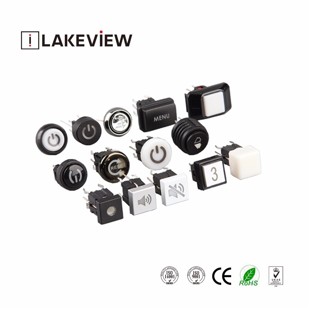 Lakeview PCB SMT Mini Momentary LED Super Bright Illuminated Tact Tactile Button Switch