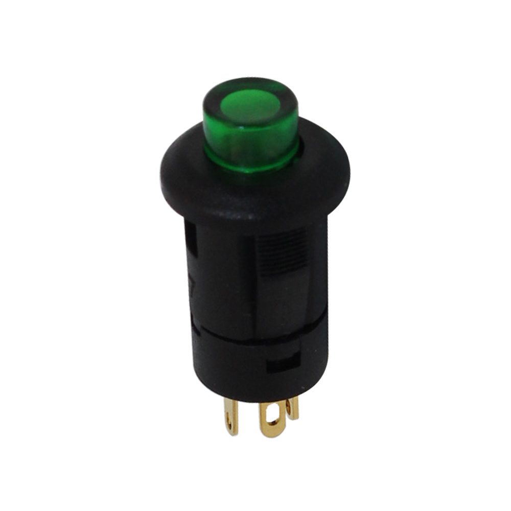 Lakeview Mini Micro Small 5.3mm round cap Momentary Bi Color Dual LED Super Bright Illuminated Push Button Switch