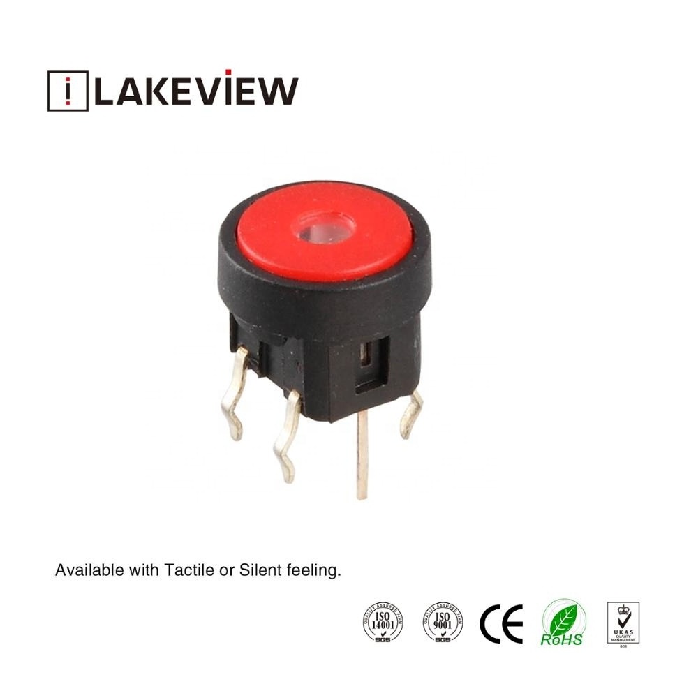 Lakeview TL1 LED Illuminated Push Button Switch with Silicon Dust Covered Pins